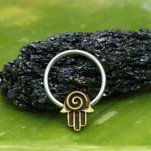 Steel Piercing Ball Closure Rings (BCR) 1 BKBCR 009