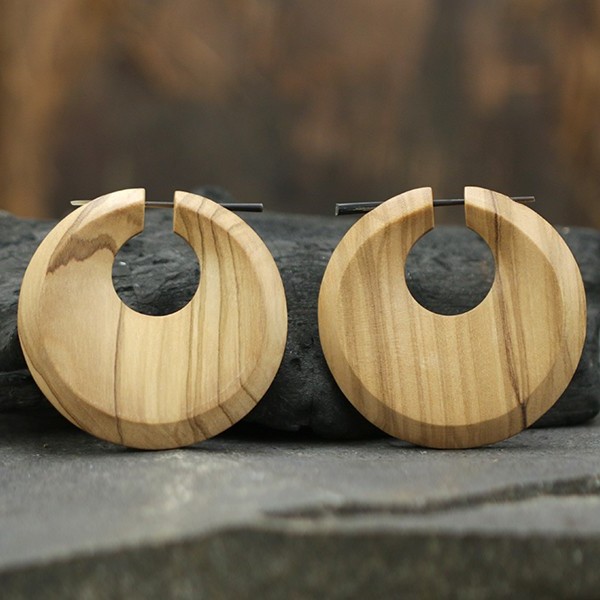 wood,pin,earring,tribal,body,jewelry