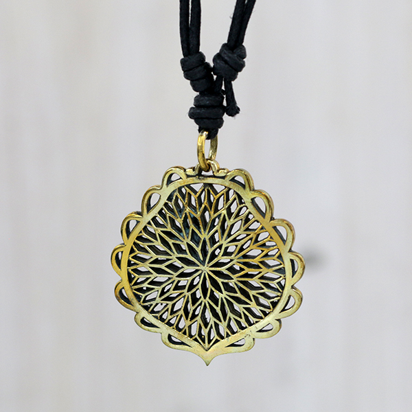 brass,pendant,necklace,tribal,jewelry