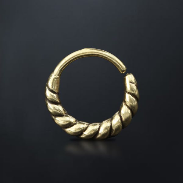 brass,septum,brass,earring,tribal,jewelry