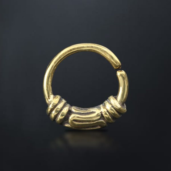 brass,septum,brass,earring,tribal,jewelry