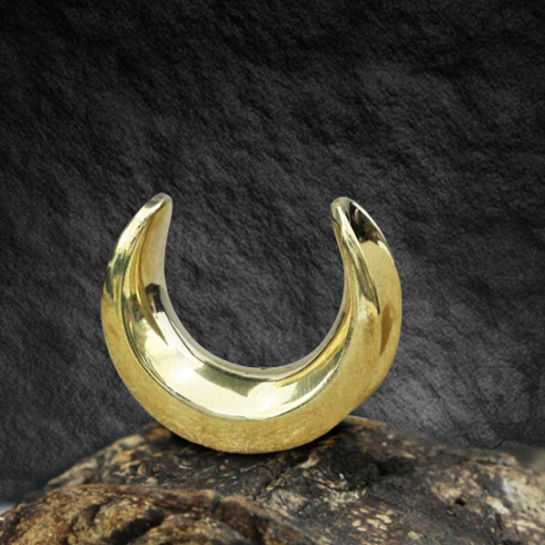 brass,ear,plug,body,piercing