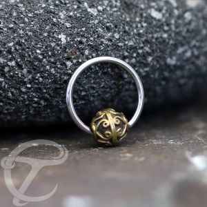 Steel Piercing Ball Closure Rings (BCR) 1 BKBCR 011