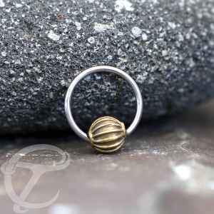 Steel Piercing Ball Closure Rings (BCR) 1 BKBCR 012