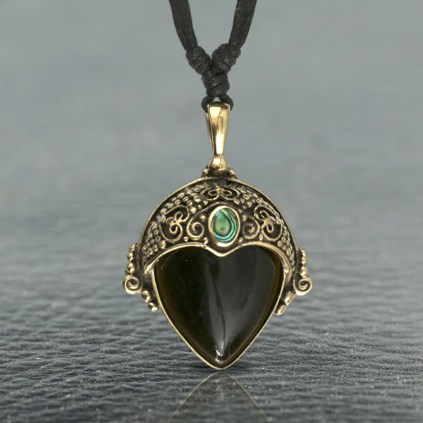 tribal brass necklace,stone,brass,necklace,shell,pendant