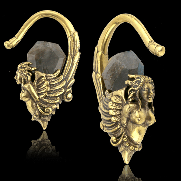 amethyst,stone,earweight,brass,piercing,brass ear weight wholesale