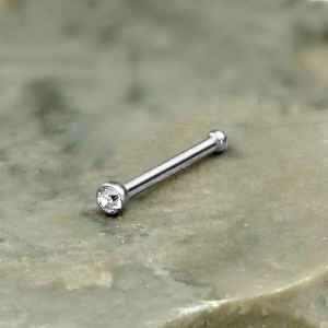 Steel Piercing Nose Jewelry XO 003X CZ