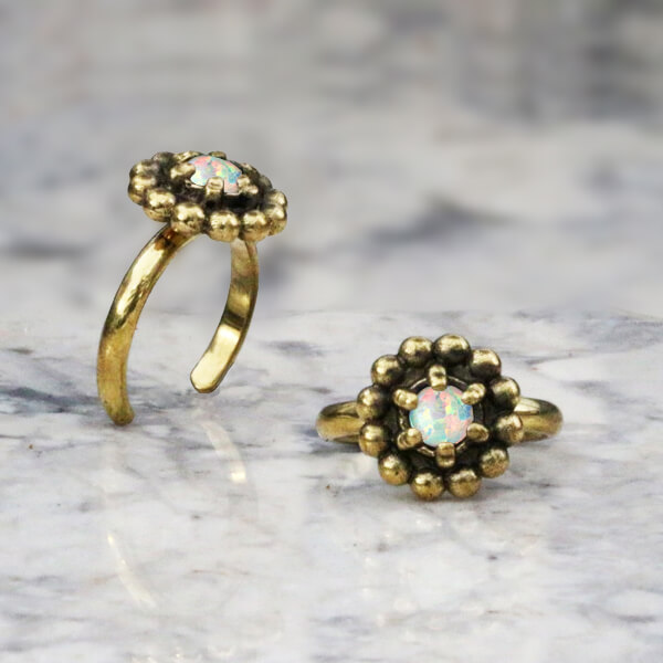 brass toe ring,brass body jewelry, tribal brass jewelry