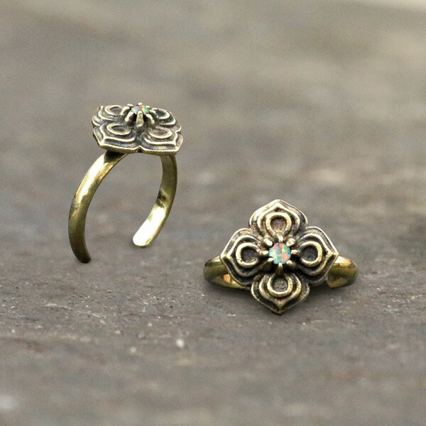 brass toe ring,brass body jewelry, tribal brass jewelry