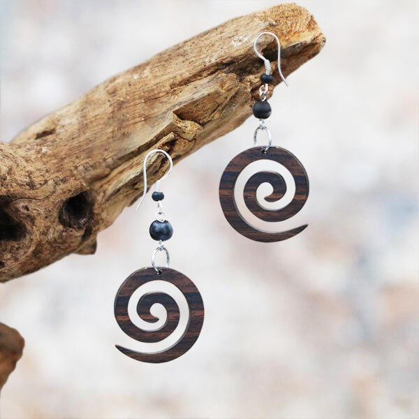 Spiral tail earring