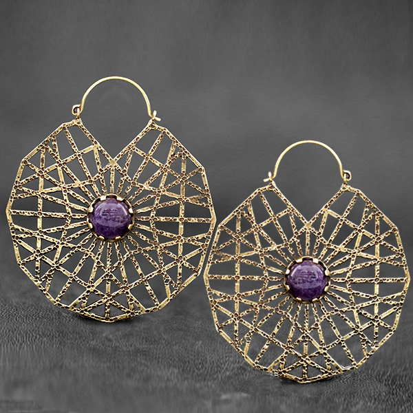 brass,earring,brass,piercing,tribal,jewelry