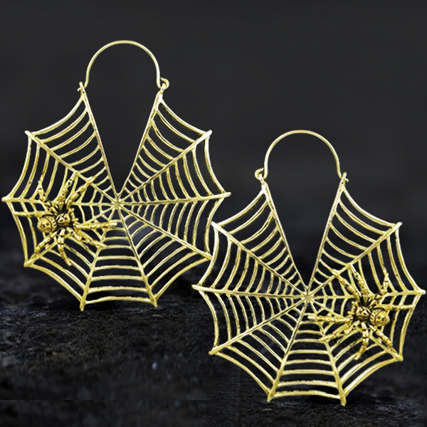 brass,earring,brass,piercing,tribal,jewelry