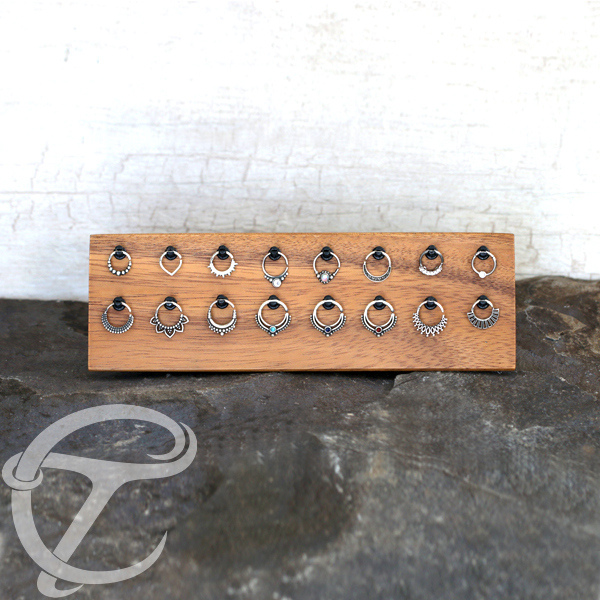 body piercing jewelry,piercing jewelry display,circular piercing bars,segment rings