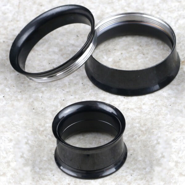 Black steel plug,big gauge plugs wholesale,body jewelry wholesale,steel plugs wholesale