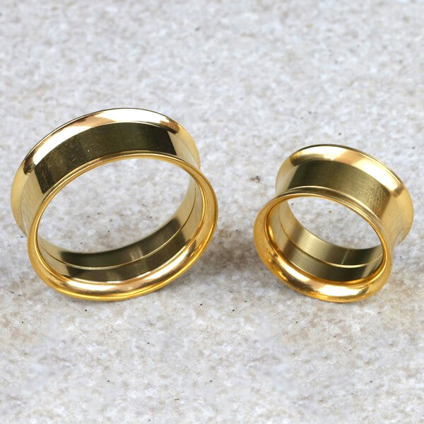 Gold ear plug,steel plug wholesale,body piercing,Bangkok steel piercing