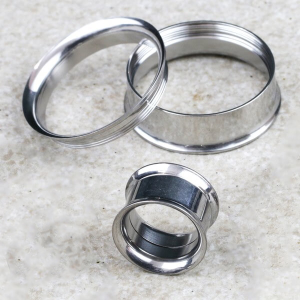 Steel body jewelry,steel plugs wholesale,wholesale body jewelry,rose gold ear tunnel