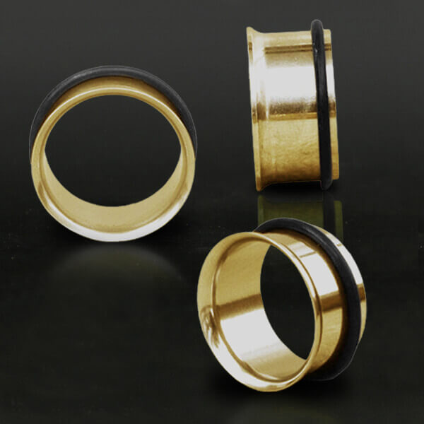 Steel body jewelry plugs,gold PVD steel plugs wholesale,wholesale body jewelry,ear tunnels wholesale,bangkok body piercing wholesale