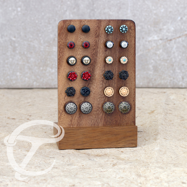 wooden jewelry display,display tray,fake plugs