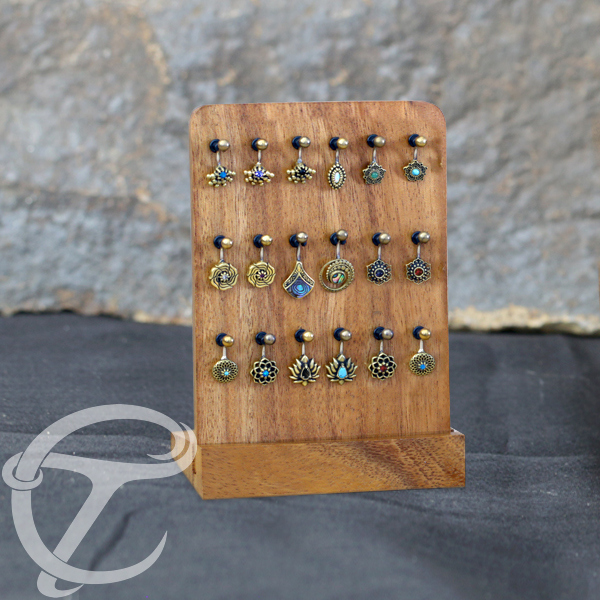wooden jewelry display,display tray,fake plugs