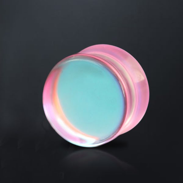 Big gauge glass ear plugs wholesale,AB glass body body jewelry wholesale,glass plugs,pyrex plugs