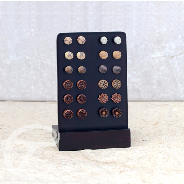 wooden jewelry display,display tray,fake plugs