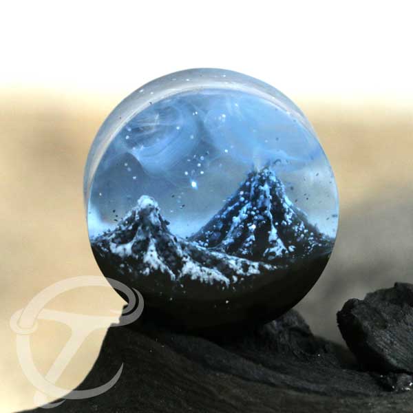 Epoxy earplug,epoxy body jewelry,epoxy piercing plug