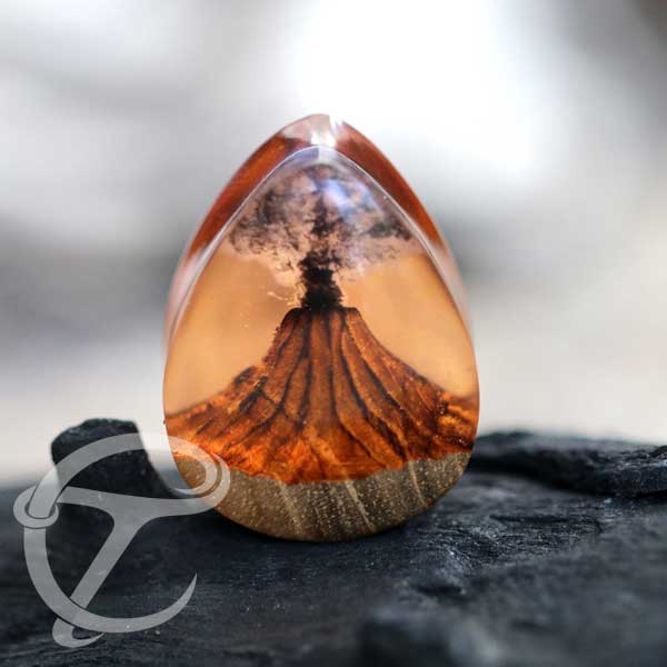 Epoxy wood plug,epoxy body piercing,wooden plug,epoxy piercing plug,wholesale body jewelry