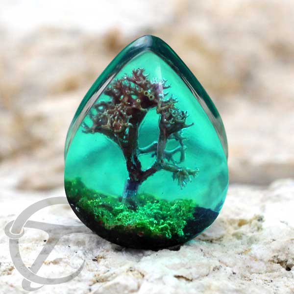 Epoxy ear plug,epoxy piercing jewelry,epoxy plug