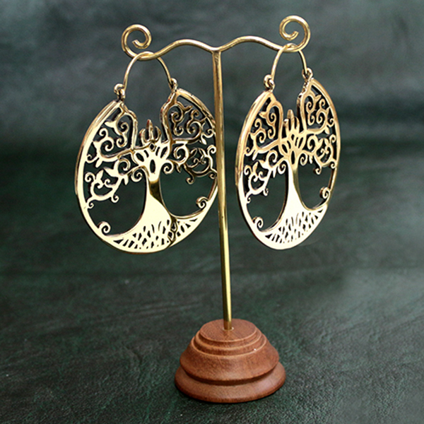 jewelry display stand,brass earrings,piercing hangers,ear weights