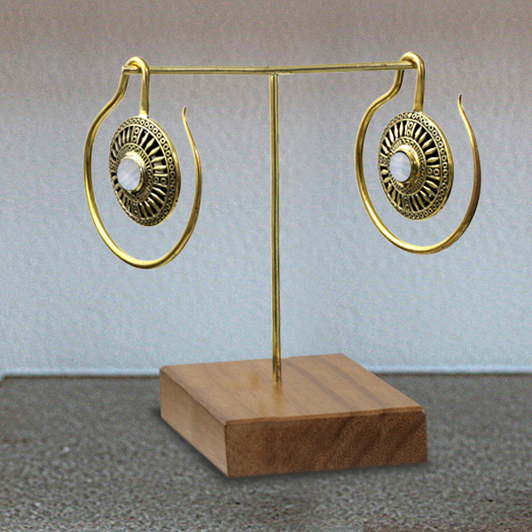 jewelry display stand,brass earrings,piercing hangers,ear weights