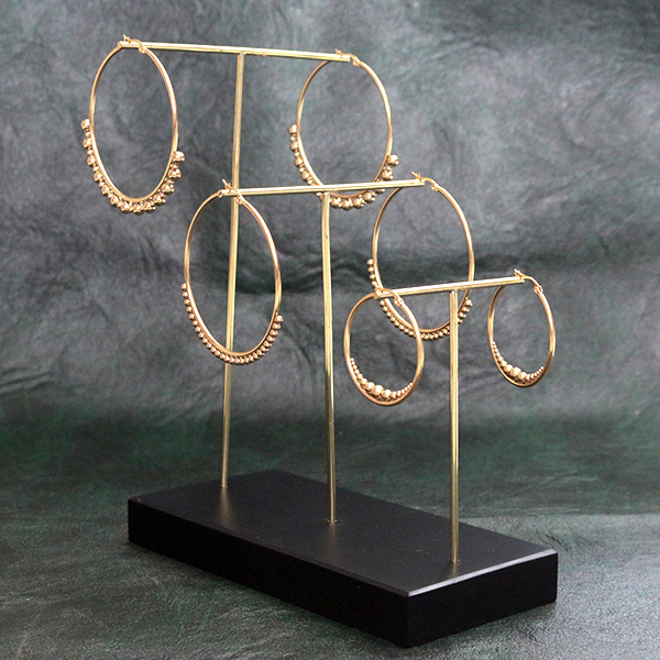 jewelry display stand,jewelry,brass earrings,piercing hangers,necklaces