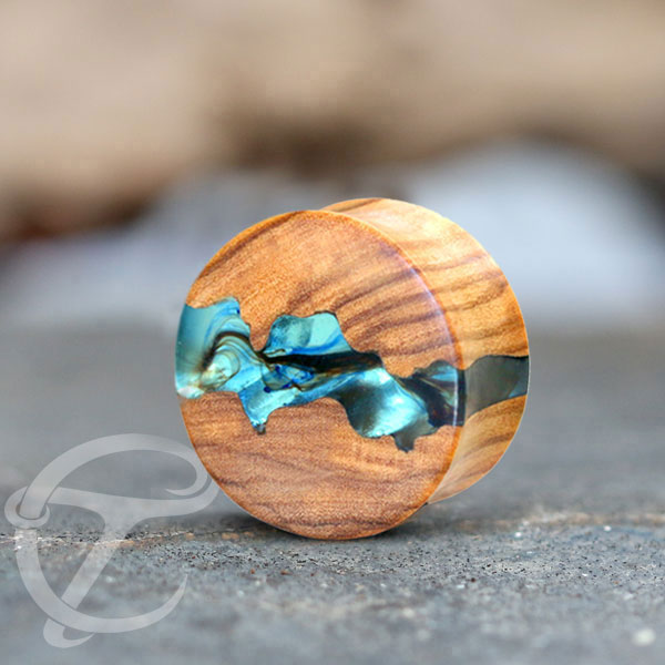 wood plug,epoxy wooden earplug,wooden body jewelry