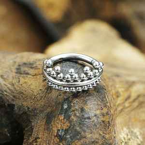 Steel Piercing Hinged Segment Rings XH 113X