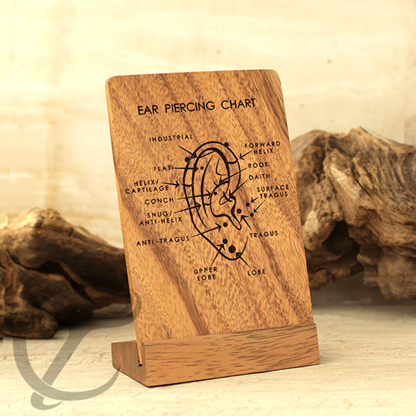 ear piercing,body piercings,wooden jewelry display