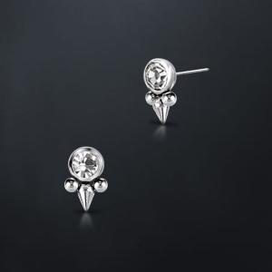 Threadless Piercing 316L Steel Ends XE 004X CZ