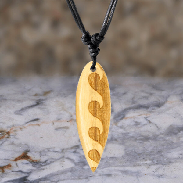 surfboard pendant, ,wooden surf necklace,wholesale surfboard necklace