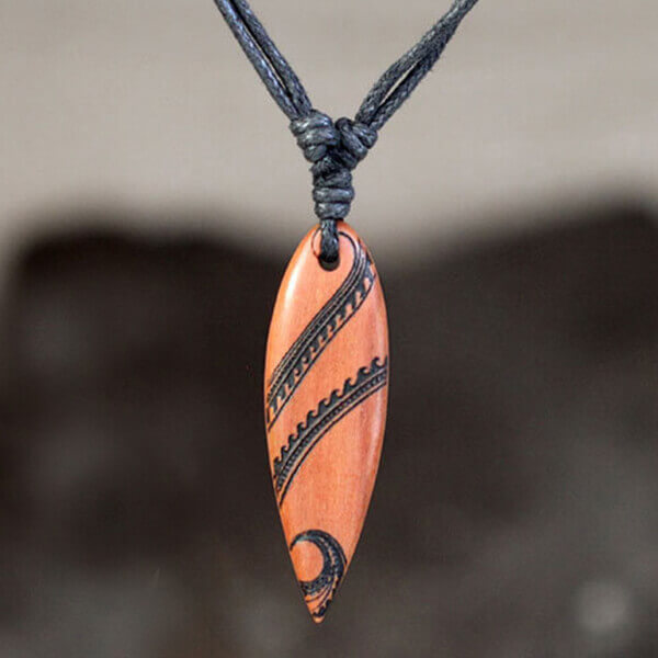 tribal wood surf pendant,surf necklace,wholesale surf jewelry