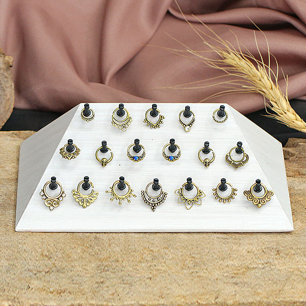 body piercing jewelry,piercing jewelry display,circular piercing bars,segment rings