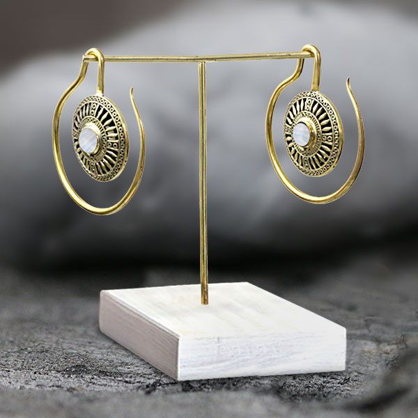 jewelry display stand,brass earrings,piercing hangers,ear weights