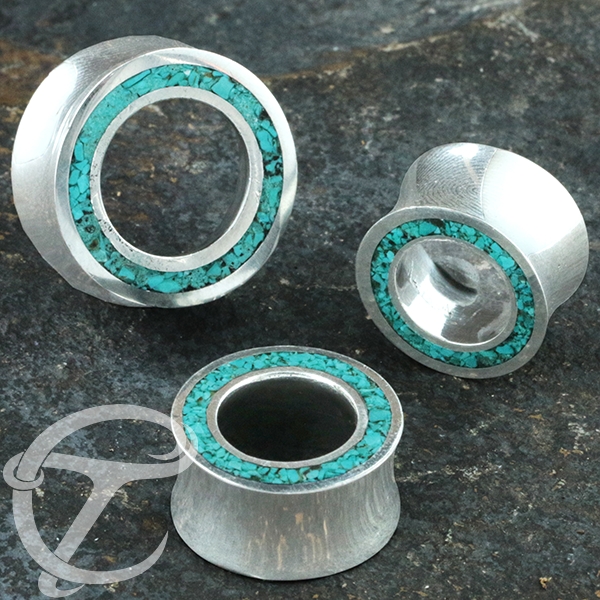 white brass ear tunnel,white brass body jewelry,brass ear tunnel