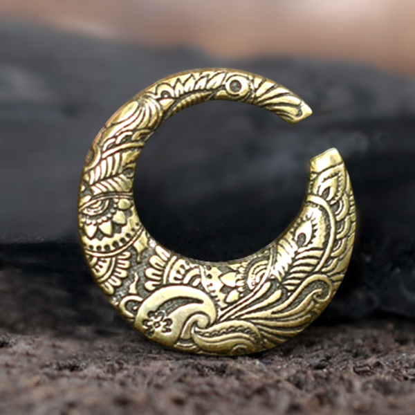 tribal brass body jewelry,brass jewelry,ear-lets,flesh tunnels