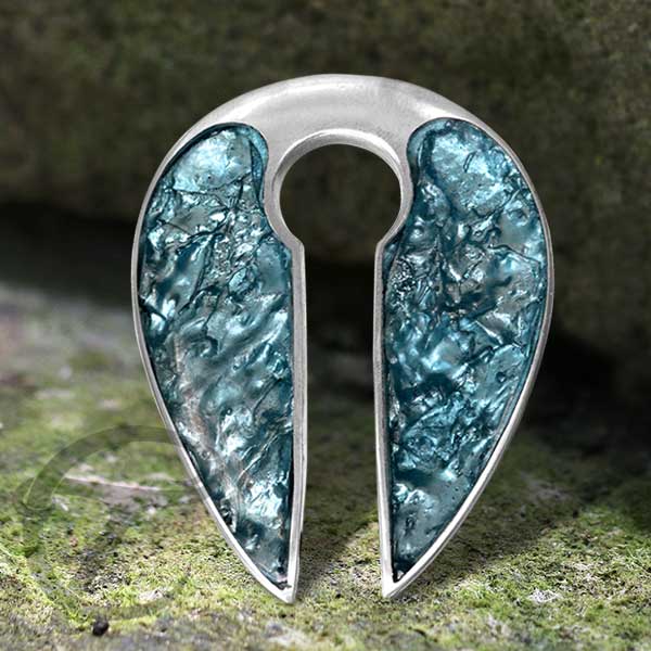 epoxy earweight,white brass body piercing,resin jewelry,white brass jewelry,white brass piercing weight,jewelry resin