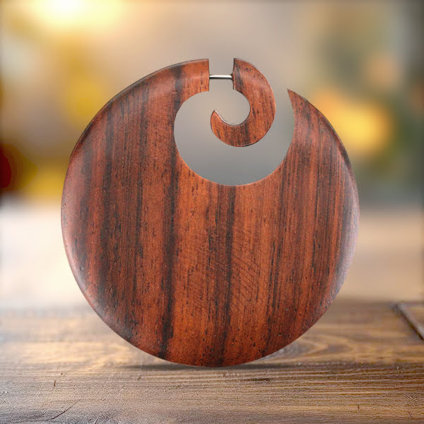 fake wood expander,organic body jewelry,organic piercing jewelry,big gauge piercing