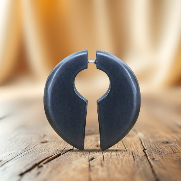 fake wood expander,organic body jewelry,gauged piercing