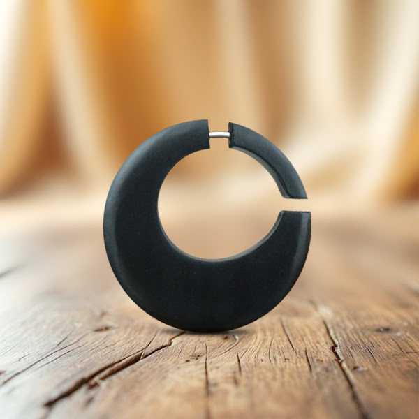 fake wood piercing hanger,organic piercers,organic body jewelry,gauged piercing