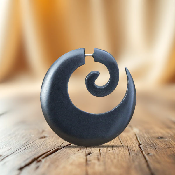 fake wood expander,organic body piercing,organic body jewelry,gauged piercing