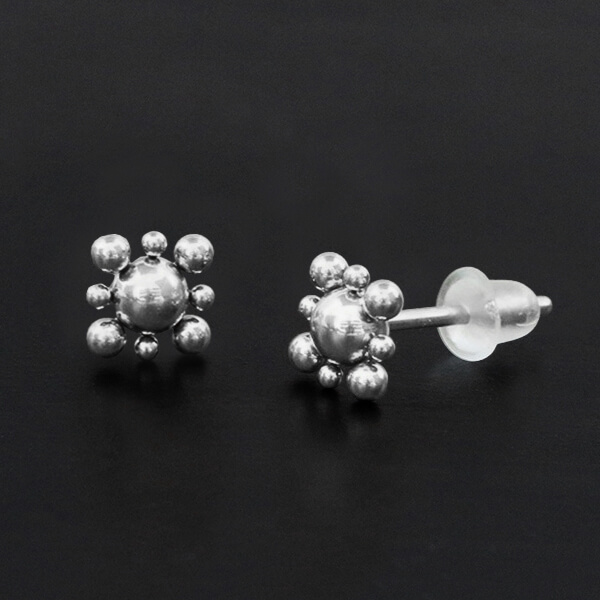 316L steel cluster,stud earring,ear piercing,steel jewelry wholesale