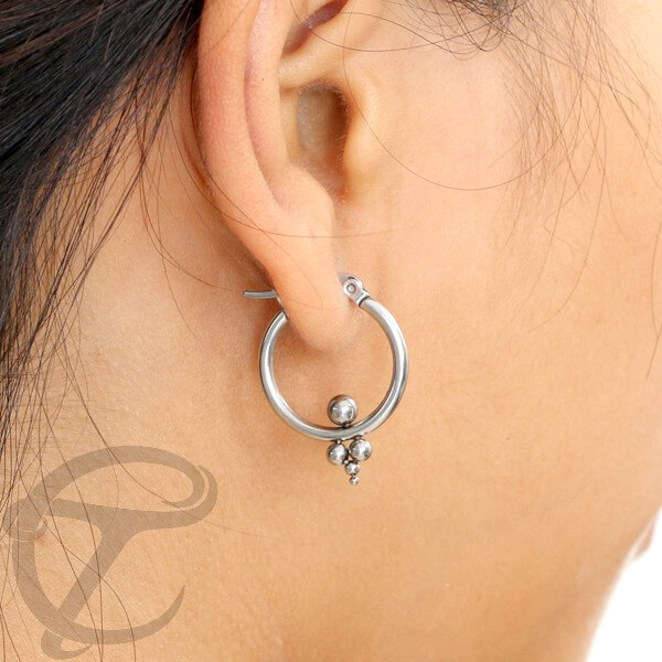 steel earring,steel piercing cluster,wholesale steel body piercing