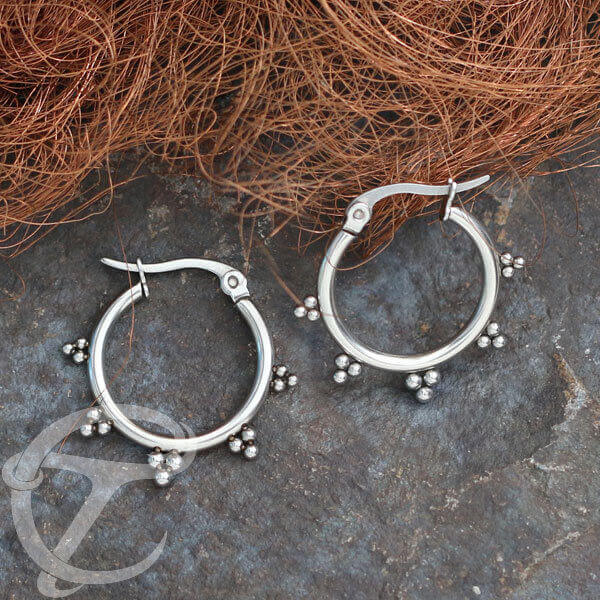 steel earring,steel piercing cluster,steel cluster jewelry,wholesale steel piercing
