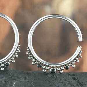 Steel Piercing Ear weights & Expanders XP 011X BK